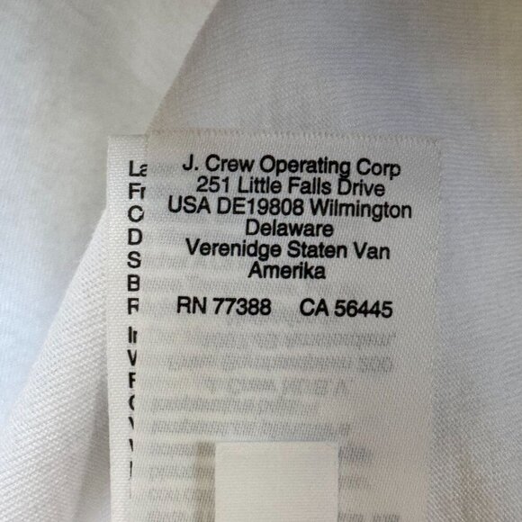 J. Crew Broken in Jersey White Eyelet Embroidered Puff Sleeve T Shirt Size Large - Picture 15 of 17